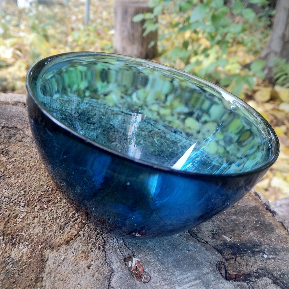 Swedish Orrefors Fuga Art Glass Bowl